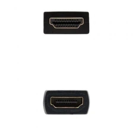 Nanocable Cable HDMI 2.0 Prolongador Macho a Hembra 1m Negro